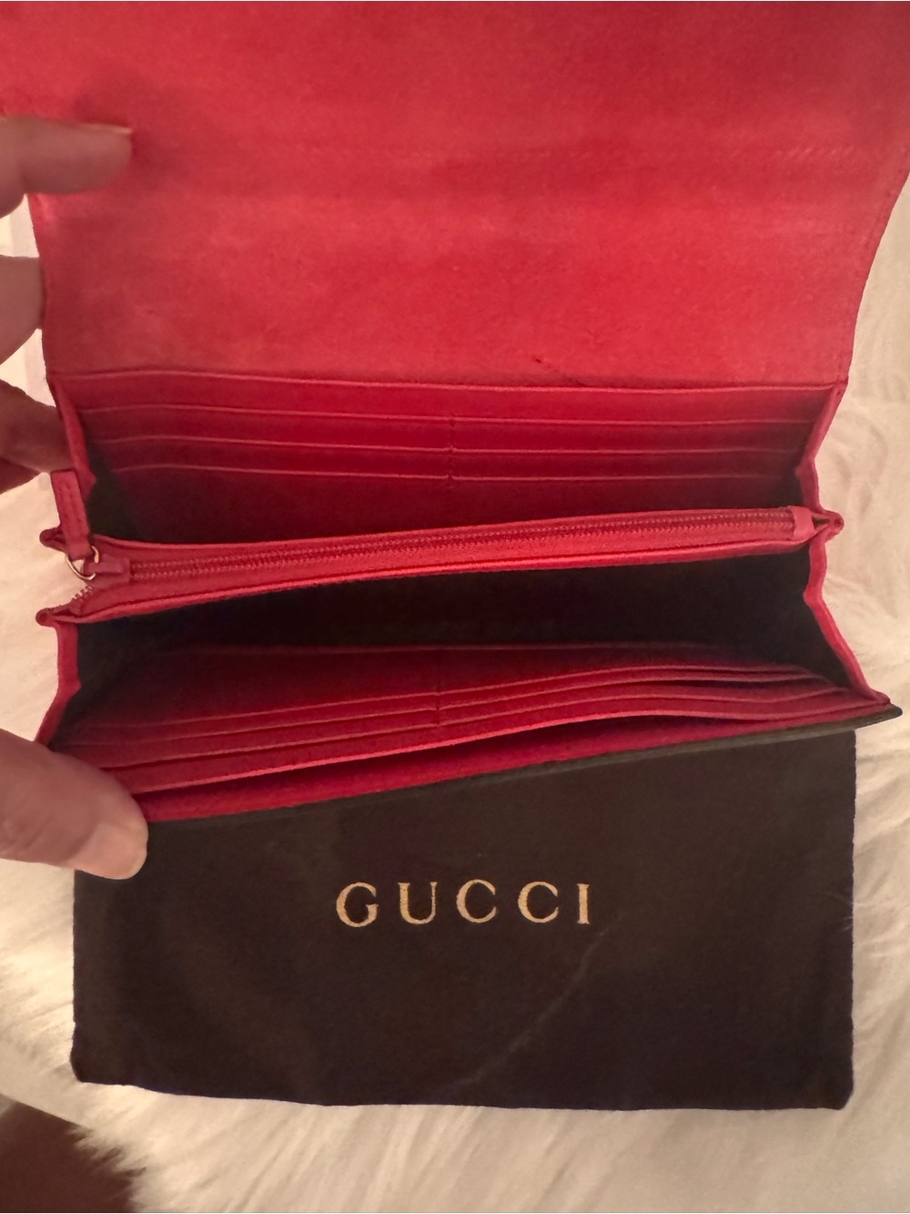 Gucci Red Patent Leather Horsebit Continental Wallet - Picture 7 of 15